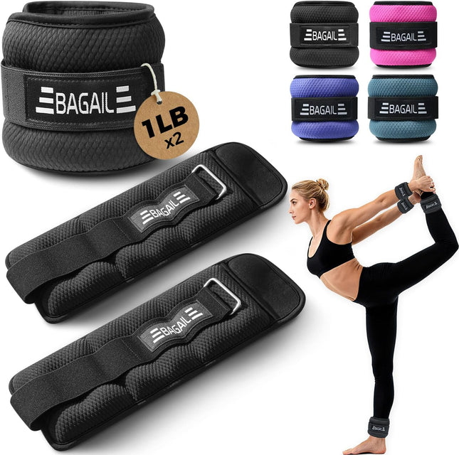 Adjustable Ankle Wrist Weights Pair for Walking, Running & Fitness Training