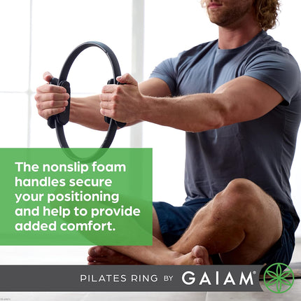 Pilates Fitness Ring with Padded Handles for Thigh Core Resistance Training