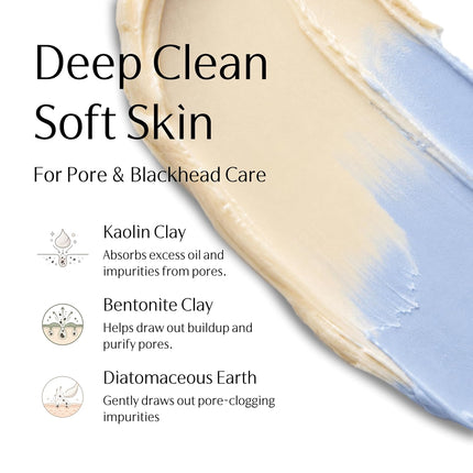 Bentonite Clay Mask Stick 1.41oz, Kaolin Tea Tree Vitamin C Pore Refining Mask