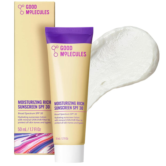 Moisturizing Mineral Sunscreen SPF 30 – Zinc Oxide, Fragrance-Free