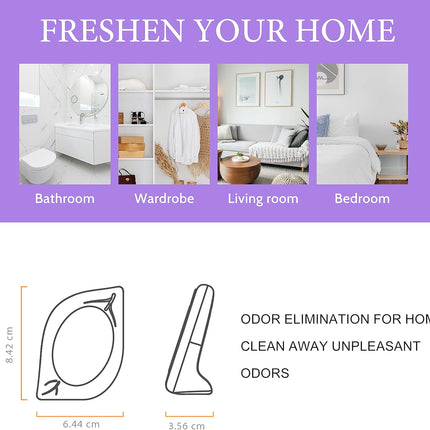 4 Pack Lavender Air Freshener for Home Odor Eliminator for Bathroom Closets Pets