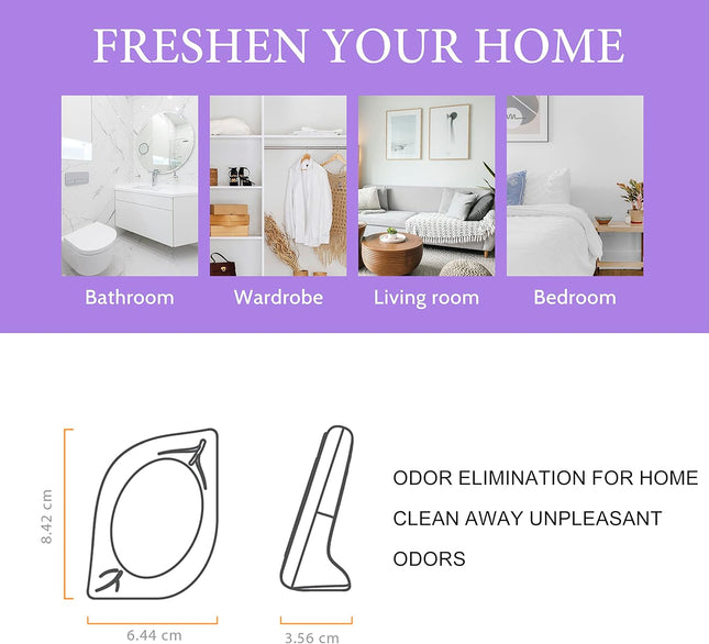 4 Pack Lavender Air Freshener for Home Odor Eliminator for Bathroom Closets Pets