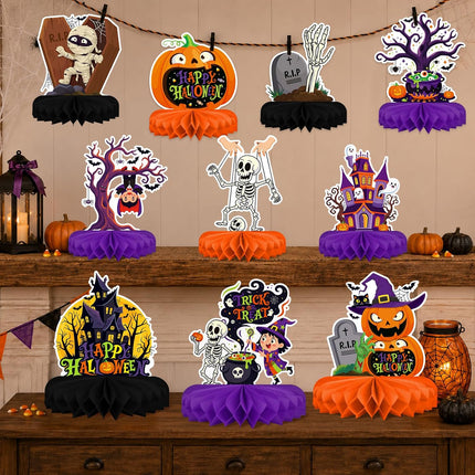 Halloween Party Decorations, Honeycomb Centerpieces & Table Toppers for Birthdays