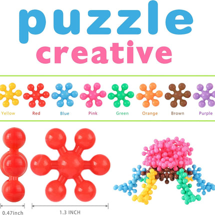 200-Piece STEM Building Blocks – Educational Interlocking Discs for Kids 3+
