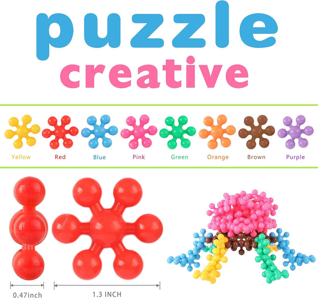 200-Piece STEM Building Blocks – Educational Interlocking Discs for Kids 3+