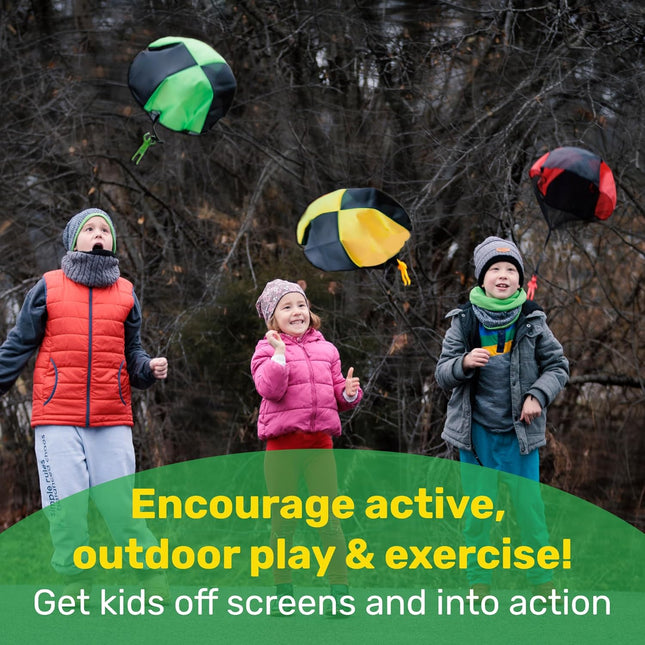 Kids Parachute Toy Tangle Free Outdoor Flying Game for Boys & Girls