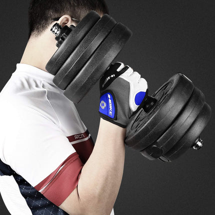 5mm Padded Half-Finger Cycling Gloves, Anti-Slip Shock Absorbing Breathable Biking