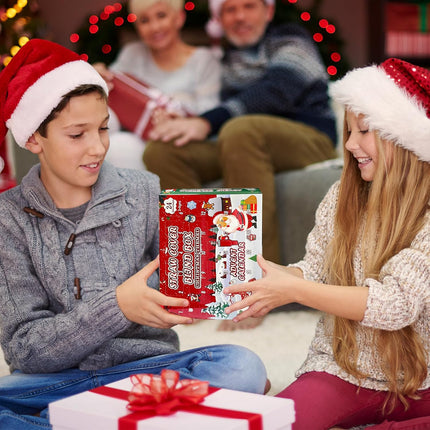 2025 Xmas Advent Calendar – 24 Days of Surprises with Santa Straw Covers