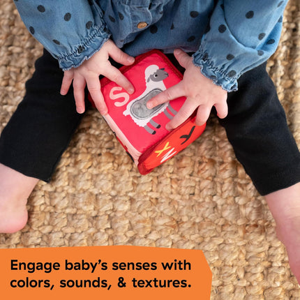 Baby Einstein Alpha Stacks Learning Blocks – Soft ABC Stacking Toy, 3+ Months