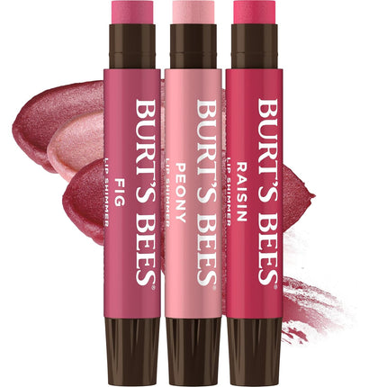 Lip Shimmer Nude Collection, 3-Pc Tinted Balm, Hydrating Buildable Warm Shades