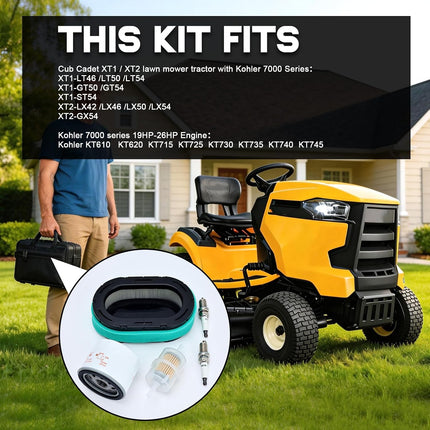 7000 Series Maintenance Kit for Kohler KT725-KT745 19-26HP 725cc Engine