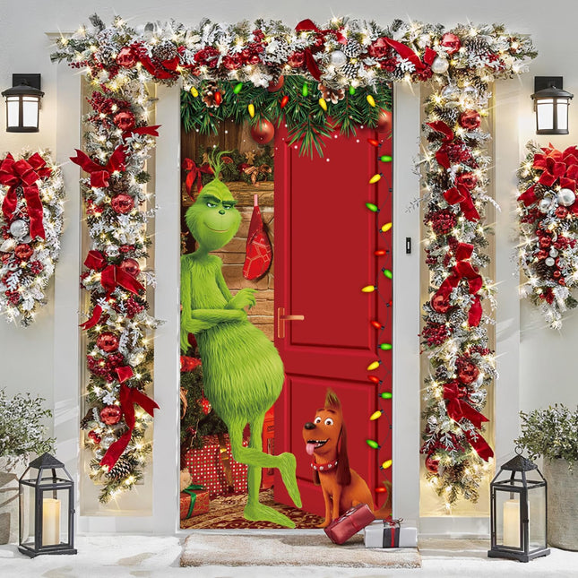 Christmas Front Door Decorations – Cute & Funny Door Cover for Festive Cheer