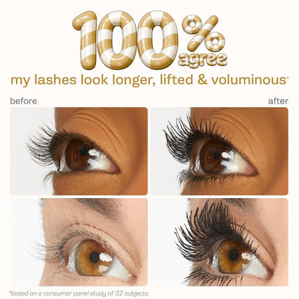 Tartelette XL Tubing Mascara, Peptide Lash Lift, Bold Length & Volume, Smudge-Proof, Vegan