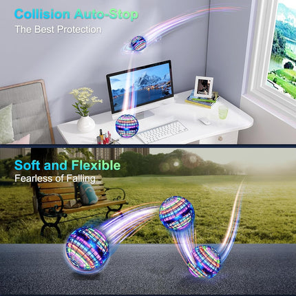 Flying Orb Ball with Lights Magic Hover Spinner Boomerang Drone Toy Kids