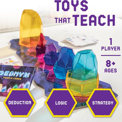Geonyx Brain Teaser Puzzle Game Spatial Reasoning Solo Play Ages 8+