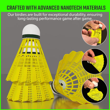 Glow in the Dark LED Badminton Shuttlecocks 5/10 Pack 360° Light Up Birdies