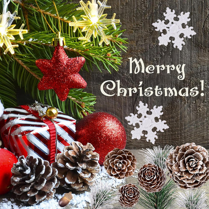 138 PCS Pinecone & Berry Christmas Decor Indoor Table & Wreath Supplies