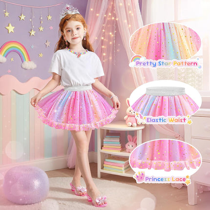 Princess Dress Up Shoes & Tutu Set for Girls 3–6 – Toddler Pretend Play Costume