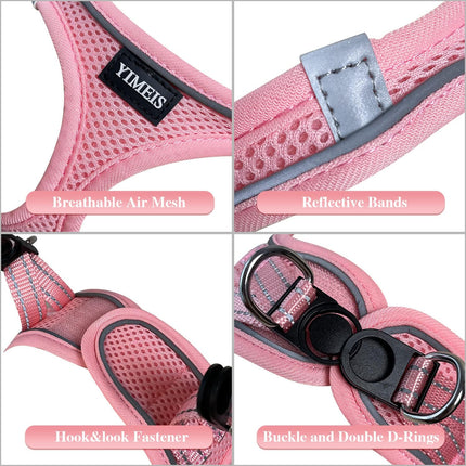 Dog Harness & Leash Set – No Pull, Reflective Soft Mesh for Small to Large Dogs