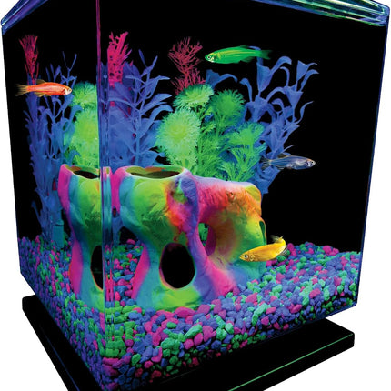 GloFish Aquarium Gravel 5 lb Pink Green Blue Mix Fluorescent Fish Tank Substrate