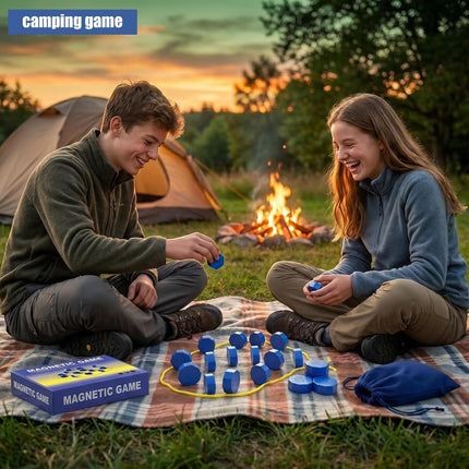 Magnetic Chess Game with String Puzzle Strategy Board Game for Family Fun