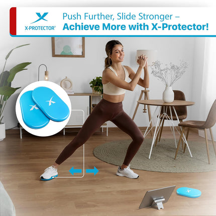 2 Pack Exercise Sliders Double Sided Gliding Discs for Hard Carpet Floors