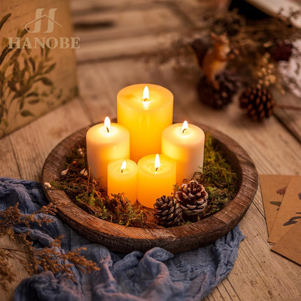 Rustic Wooden Tray – Farmhouse Centerpiece for Coffee Table or Home Decor