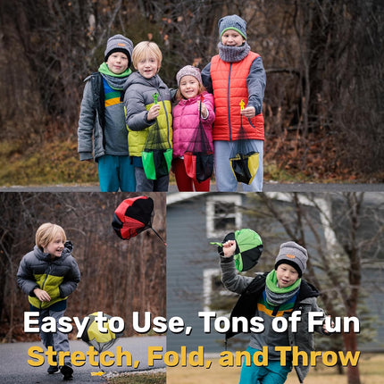 Kids Parachute Toy Tangle Free Outdoor Flying Game for Boys & Girls