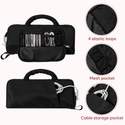 Heat Resistant Hair Tool Organizer Bag for Curling Iron & Straightener