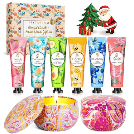Women’s Spa Gift Set – Candle & Hand Cream Christmas Gift Box