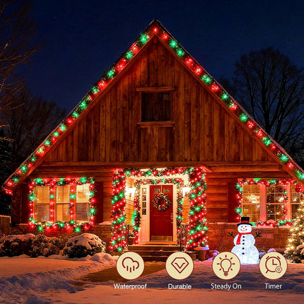 Christmas Garland Lights – 9.8ft 30 LED Battery String Indoor Outdoor