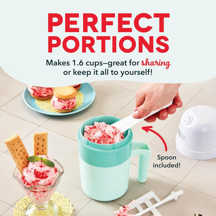 My Pint Ice Cream Maker Single Serve Frozen Dessert Machine Aqua