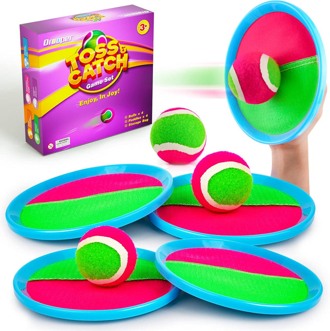 Kids Toss & Catch Game Set, Outdoor Toy for Ages 3–12, Birthday & Holiday Gift