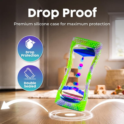 Glow in the Dark Liquid Motion Bubble Timer Sensory Fidget Toy for Desk Travel