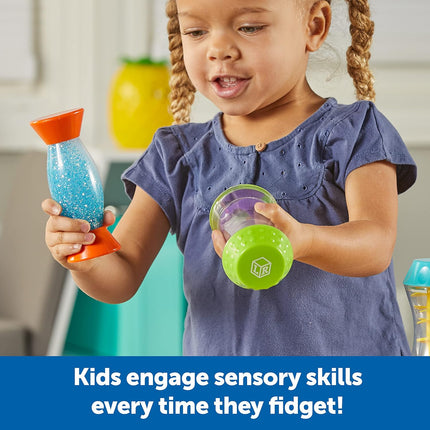 Sensory Trio Fidget Tubes Calming Toys for Toddlers Classroom Quiet Time