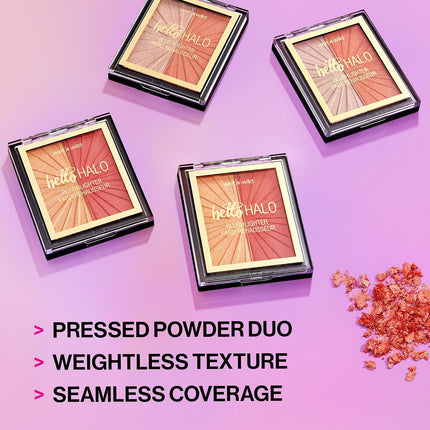 MegaGlo Blushlighter Blendable Blush & Highlighter, Shimmery Metallic Finish, Flash Me