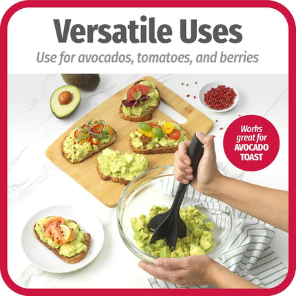 2-Pack Heat-Resistant Nylon Meat Choppers with 5-Blade Heads – Black