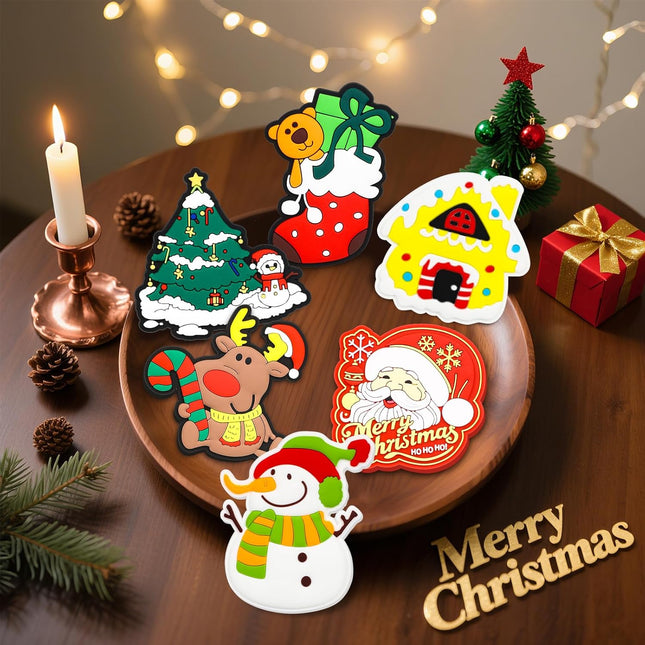 Christmas Fridge Magnets for Kids – Large Soft Toddler Magnets for Learning & Play