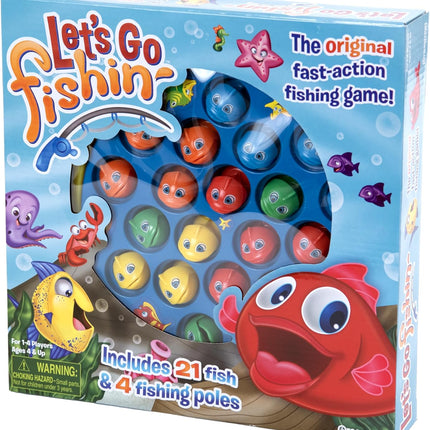 Let's Go Fishin' – Original Fast-Action Game by Pressman, 1-4 Players