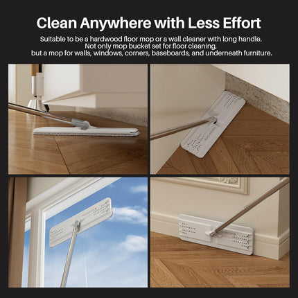 Mop and Bucket with Wringer Set – Wet & Dry Floor Cleaning System