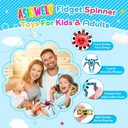 3-Pack Fidget Spinner Toys – Birthday, Easter, & Party Gift for Kids