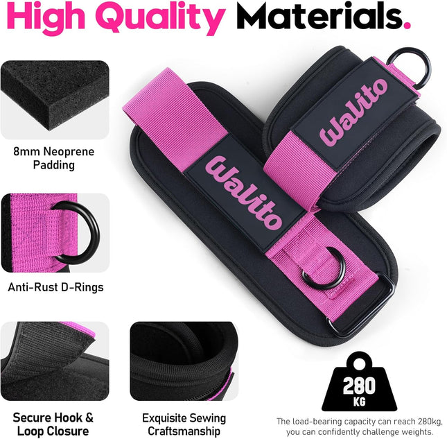 Ankle Strap Resistance Bands for Women Men Lower Body Exercise Fitness