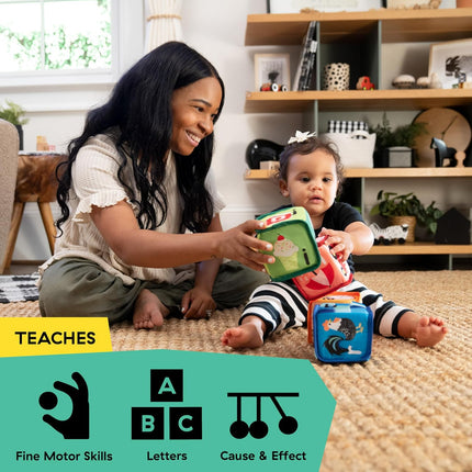 Baby Einstein Alpha Stacks Learning Blocks – Soft ABC Stacking Toy, 3+ Months