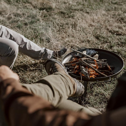 23-Inch Wood Burning Fire Pit, Durable Alloy Steel Outdoor Fire Bowl for Backyard Camping