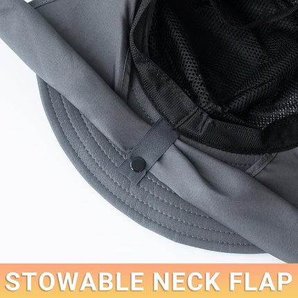 Sun Bucket Hat – Men & Women, UV Protection, Wide Brim, Neck Flap