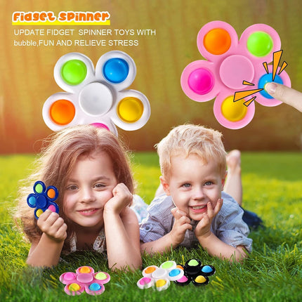 10-Pack Fidget Spinners for Kids – Fun Classroom Rewards & Birthday Party Favors