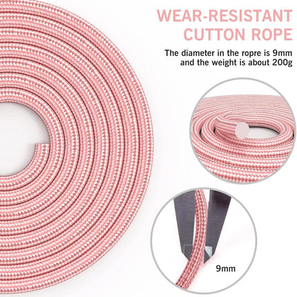 Pink Weighted Jump Rope for Women & Children – Adjustable Skipping Rope for Exercise