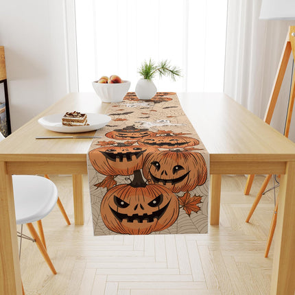Halloween Table Runner, Indoor Outdoor Party Decor for Home, Office & Kitchen
