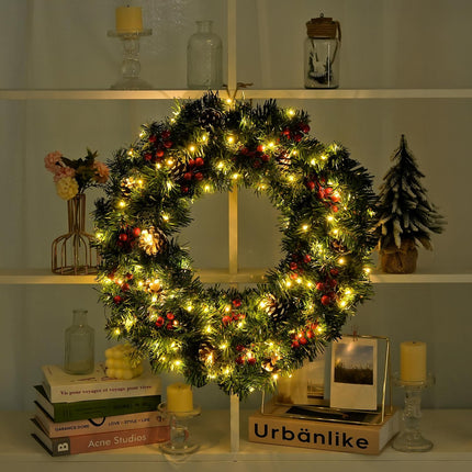 Green Wire 100 LED Fairy Lights – Battery & Remote, Warm White for Christmas