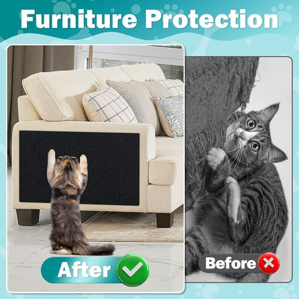 Cat Furniture Protector 23.6x15.8" – Anti-Scratch Corner & Wall Mat